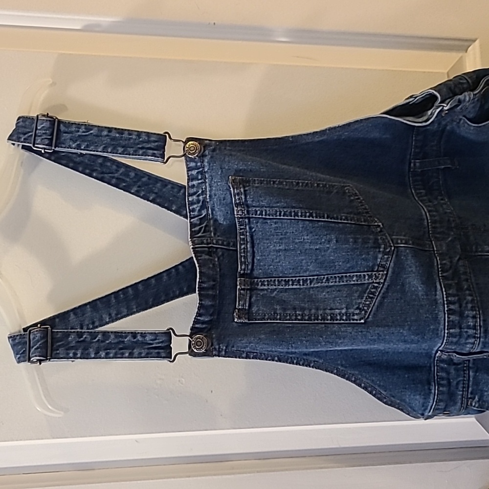 SOLD Old Navy Short Ripped Denim Overalls